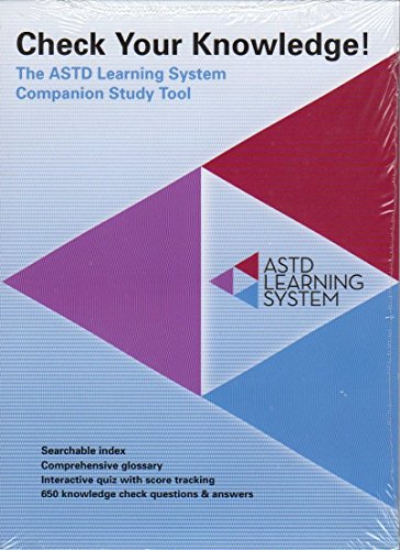 Imagen de archivo de Check Your Knowledge! The ASTD Learning System Companion Study Tool a la venta por Buyback Express