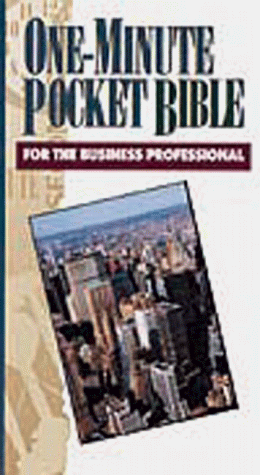 Beispielbild fr The One Minute Pocket Bible for Business Professional zum Verkauf von Better World Books