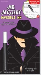 9781562970154: Mr. Mystery Invisible Ink Game Book: Secret Agent Spy Book