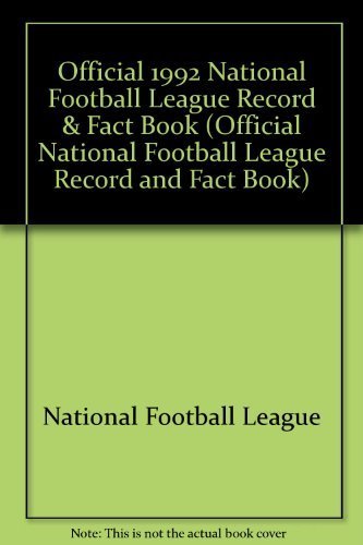 Stock image for Official 1992 National Football League Record and Fact Book for sale by Better World Books Ltd