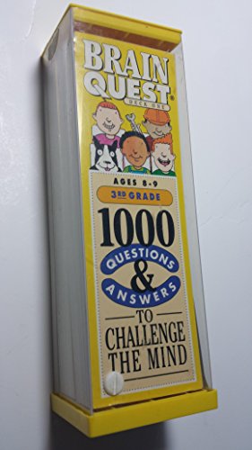 Stock image for Brain Quest: 1000 Questions & Answers to Challenge the Mind/3rd Grade/Ages 8-9/Deck 1 & 2 for sale by Ergodebooks