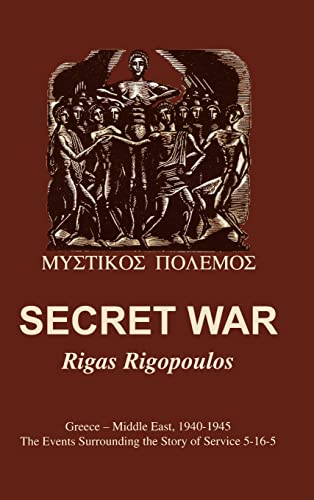 Stock image for Secret War: Greece--Middle East, 1940-1945 for sale by AardBooks