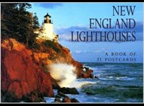 New England Lighthouses Postcard Book