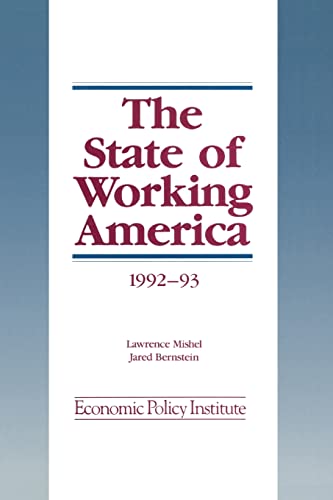 Imagen de archivo de The State of Working America 1992-93 a la venta por Friendly Books