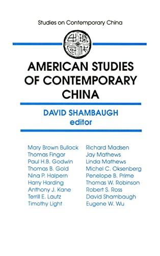 Beispielbild fr American Studies of Contemporary China zum Verkauf von Blackwell's