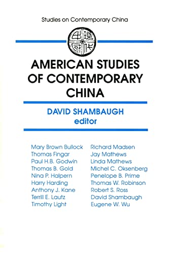 Stock image for American Studies of Contemporary China (Studies on Contemporary China) for sale by Ergodebooks