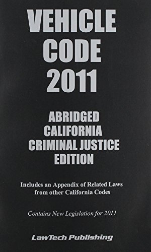 Stock image for 2011 Vehicle Code - Abridged CA for sale by Irish Booksellers