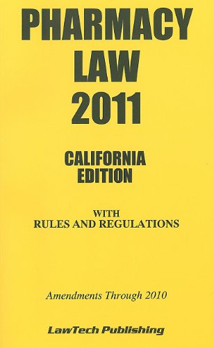 Stock image for 2011 Pharmacy Law, Rules and Rgulations for sale by Ergodebooks