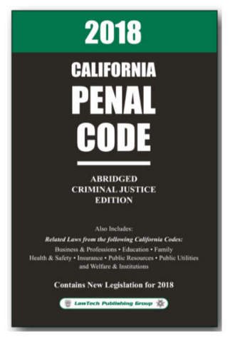 Stock image for 2018 CALIFORNIA PENAL CODE ABRIDGED for sale by ThriftBooks-Dallas