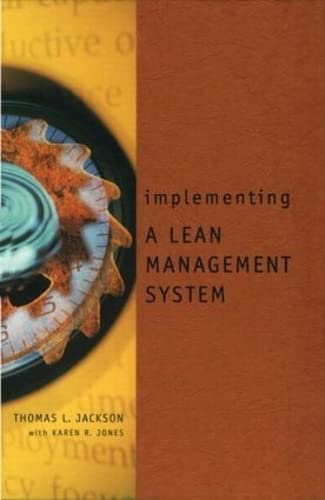 Beispielbild fr Implementing a Lean Management System zum Verkauf von Better World Books