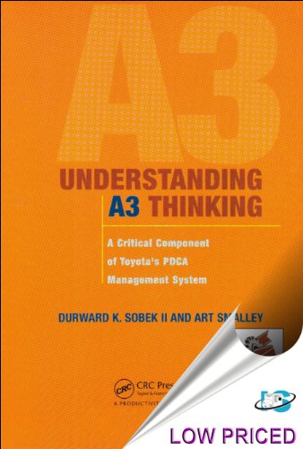 Beispielbild fr Understanding A3 Thinking: A Critical Component of Toyota's PDCA Management System zum Verkauf von Indiana Book Company