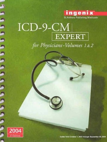 Imagen de archivo de ICD-9-CM / Expert for Physicians - Volumes 1 & 2, 2004 6th Edition a la venta por a2zbooks