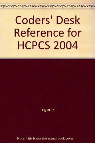 Imagen de archivo de Coders' Desk Reference for HCPCS 2004 a la venta por HPB-Red