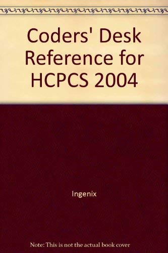 Stock image for Coders' Desk Reference for HCPCS 2004 for sale by HPB-Red