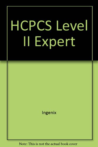 HCPCS Level II Expert (9781563375675) by Ingenix