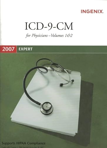 Stock image for ICD-9-CM 2007 Expert for Physician's Vols 1 & 2 (Spiral) for sale by HPB-Red