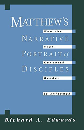 Stock image for Matthew's Narrative Portrait of Disciples for sale by Chiron Media