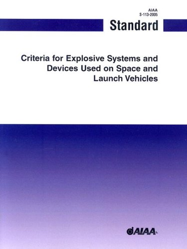 Imagen de archivo de Criteria for Explosive Systems and Devices Used on Space and Launch Vehicles (AIAA Standard) a la venta por Books From California