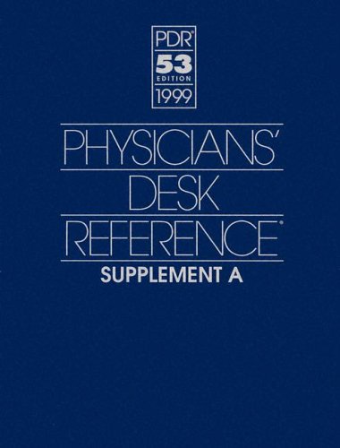 Imagen de archivo de Physicians' Desk Reference Supplement a la venta por Ergodebooks