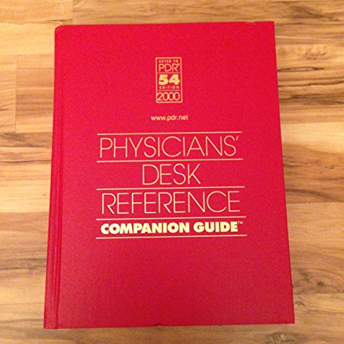 Stock image for 2000 Physicians Desk Reference Companion Guide, Keyed to PDR 54th Edition for sale by Wonder Book