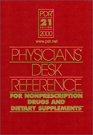 Beispielbild fr Physicians' Desk Reference for Nonprescription Drugs and Dietary Supplements 2000 zum Verkauf von SecondSale