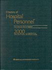 Beispielbild fr Directory of Hospital Personnel 2000 zum Verkauf von Bookmonger.Ltd