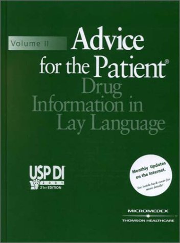 9781563633737: Advice for the Patient (v. 2) (USP DI)