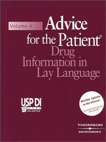 Stock image for USP DI 2003 Vol. II : Advice for the Patient. Drug Information in Lay Language for sale by Better World Books