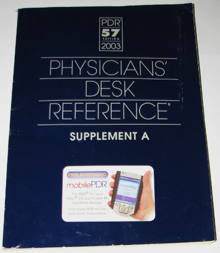 Stock image for Physicians' Desk Reference (Physicians' Desk Reference Supplements A & B) for sale by HPB-Red