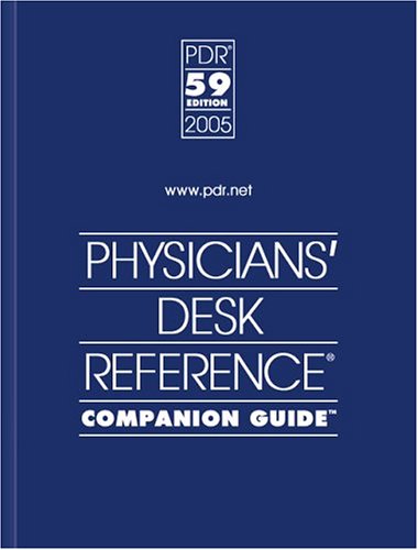 Stock image for PDR Companion Guide (Physicians' Desk Reference Guide to Drug Interactions, Side Effects, & Indications) for sale by Ergodebooks