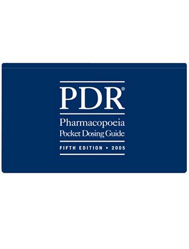 Beispielbild fr PDR Pharmacopodia Pocket Dosing Guide, 2005 zum Verkauf von Better World Books
