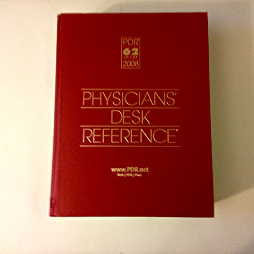 Physicians Desk Reference 2008: Hospital/Library Version (Physicians' Desk Reference (Pdr))