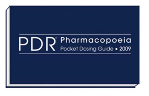 Stock image for PDR Pharmacopoeia Pocket Dosing Guide 2009 for sale by HPB-Red