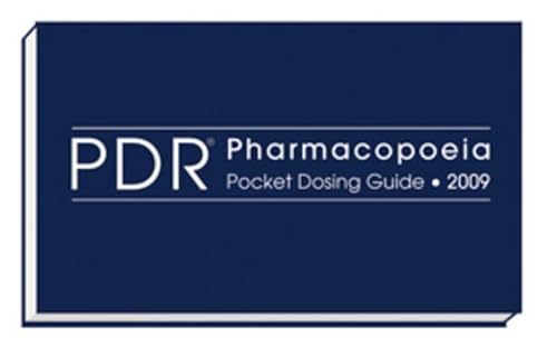 Stock image for PDR Pharmacopoeia Pocket Dosing Guide 2009 for sale by HPB-Red