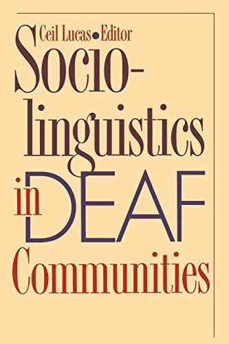 Stock image for Sociolinguistics in Deaf Communities for sale by Blackwell's