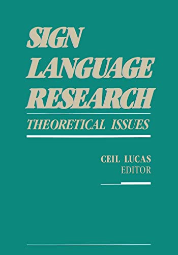 Imagen de archivo de Sign Language Research: Theoretical Issues a la venta por Midtown Scholar Bookstore