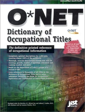 Stock image for O*NET Dictionary of Occupational Titles for sale by Better World Books