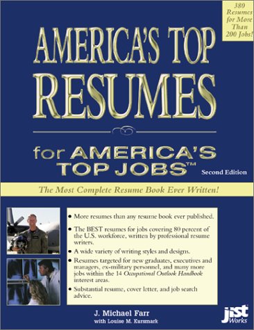 Imagen de archivo de America's Top Resumes for America's Top Jobs a la venta por Better World Books: West