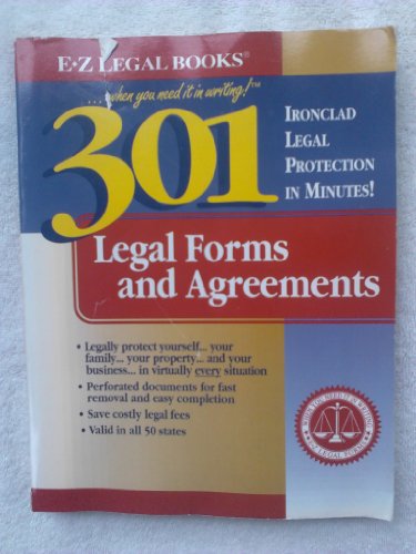 Beispielbild fr 301 Legal Forms and Agreements zum Verkauf von Better World Books