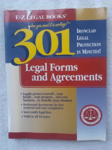 Stock image for 301 Legal Forms and Agreements (.When You Need It in Writing!) for sale by SecondSale