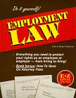 Beispielbild fr The E-Z Legal Guide to Employment Law zum Verkauf von Better World Books: West