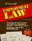 Stock image for The E-Z Legal Guide to Employment Law for sale by Better World Books: West