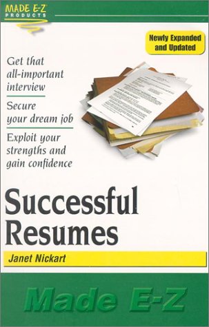Stock image for Successful Resumes (Made E-Z) for sale by Wonder Book
