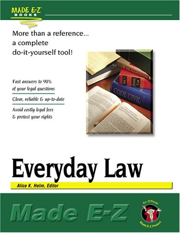 Beispielbild fr Everyday Law: Made E-Z (Made E-Z Guides) zum Verkauf von Wonder Book