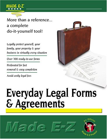 Beispielbild fr Everyday Legal Forms and Agreements Made E-Z zum Verkauf von SecondSale