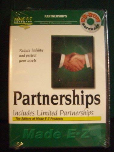 Beispielbild fr Partnerships Includes Limited Partnerships. Made E-z Cd.rom zum Verkauf von Books From California