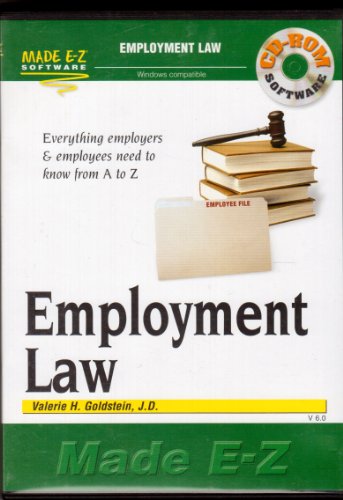 Employment law made E-Z (9781563827051) by Goldstein, Valerie Hope