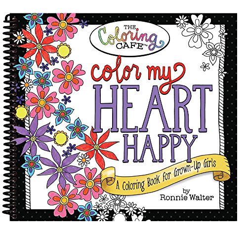 Beispielbild fr Color My Heart Happy: A Coloring Book for Grown-Up Girls from The Coloring Cafe zum Verkauf von Goodwill Southern California