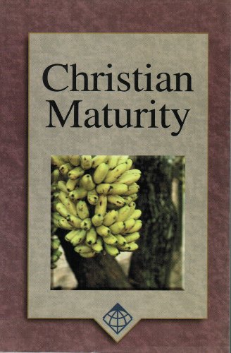 Beispielbild fr Christian Maturity zum Verkauf von Books@Ruawai