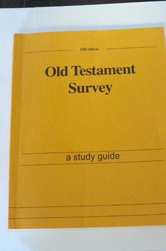 Beispielbild fr Old Testament Survey, a Study Guide zum Verkauf von GridFreed